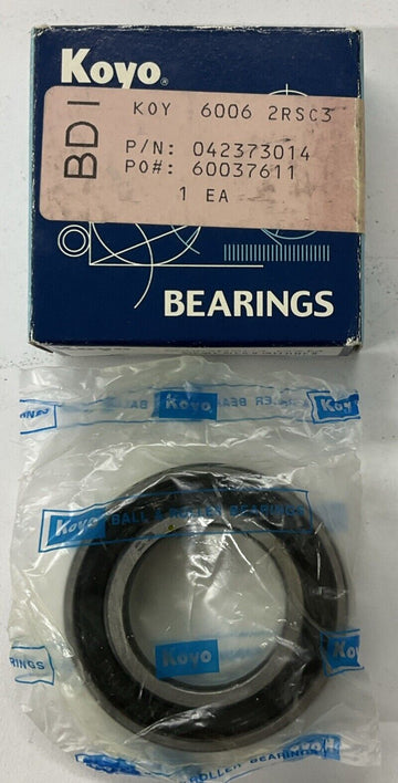 Koyo 60062RSC3-GXM Sealed Bearing 55x13mm, 30mm ID - 0