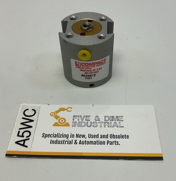 Compact AR34X12 Double-Acting Compact Pneumatic Air Cylinder