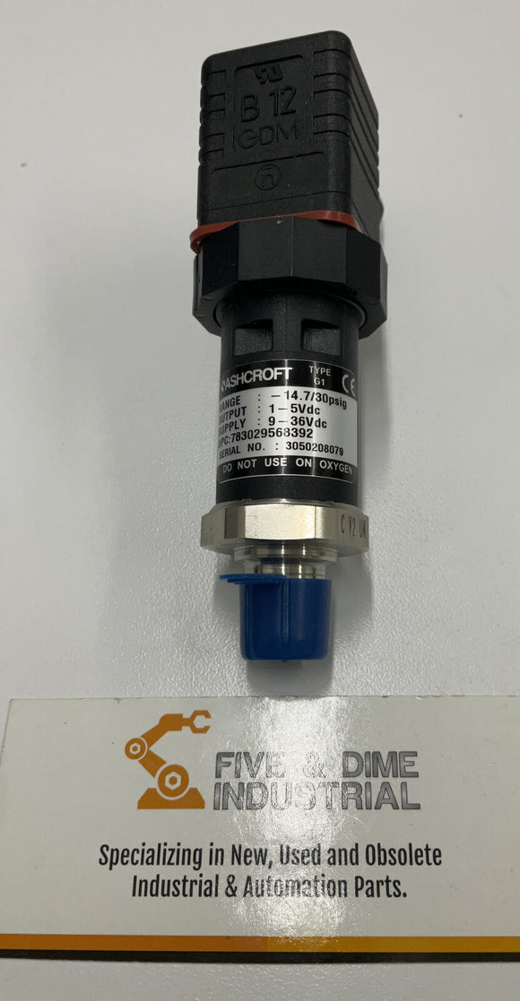 Ashcroft CY2UK Pressure Switch B 12 GDM 14.7/30 Psig