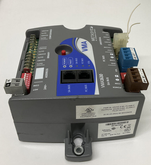Johnson Controls MS-VVMA1630-0 Controller 24 Vac