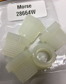 Morse 18664W / HH18197 (PKG of 5) 1/2" X 3/8" Nylon Hex Bushing-2
