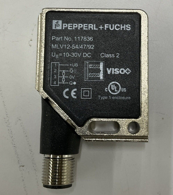 Pepperl Fuchs 117836 Sensor Switch MLV12-54/47/92 Class 2 10-30 VDC
