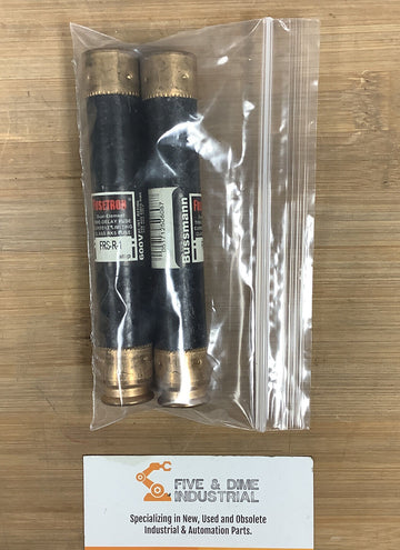 Bussmann Fusetron FRS-R-1 Fuses 600VAC.Lot of 2