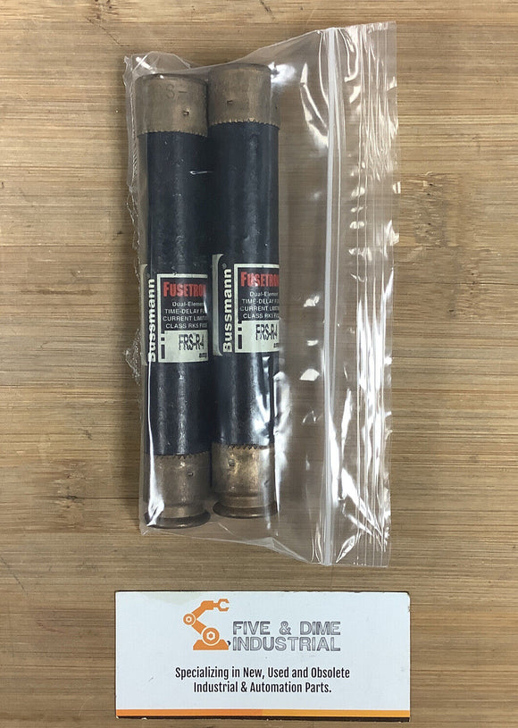 Bussmann Fusetron FRS-R-4 600V Fuses 4-Amp. Lot of 2