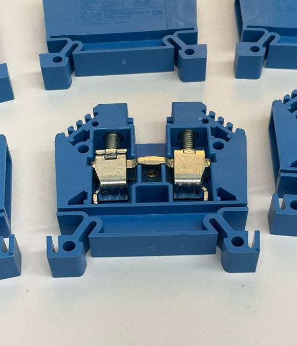 Morsettitalia MI Euro 10 Blue Package of 6 Terminal Blocks