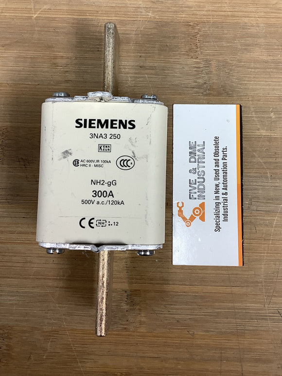 Siemens 3NA3 250 LV HRC fuse 300 Amp NH2-gG