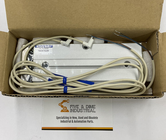 Koganei TBDA16X80 Twin Double Acting Air Cylinder w/ Reed Sensors