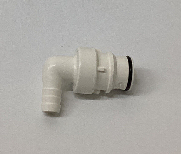 CPC Colder Products HFCD23635 3/8  Barb Valved Elbow Package of (2)