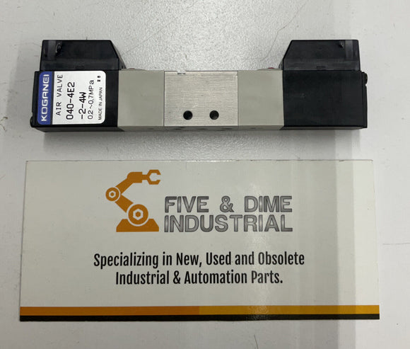 Koganei 040-4E2 Solenoid Air Valve 24VDC 040-4E2-2-4W (RE114)