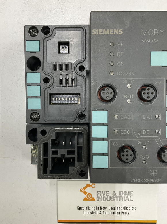 Siemens 6GT2-002-OEB20 Moby ASM 452 Module with Base