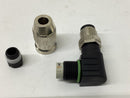 Murr 7000-12561-0000000 Mosa M12 Male 90 Degree Field Connector 4-Pole-3
