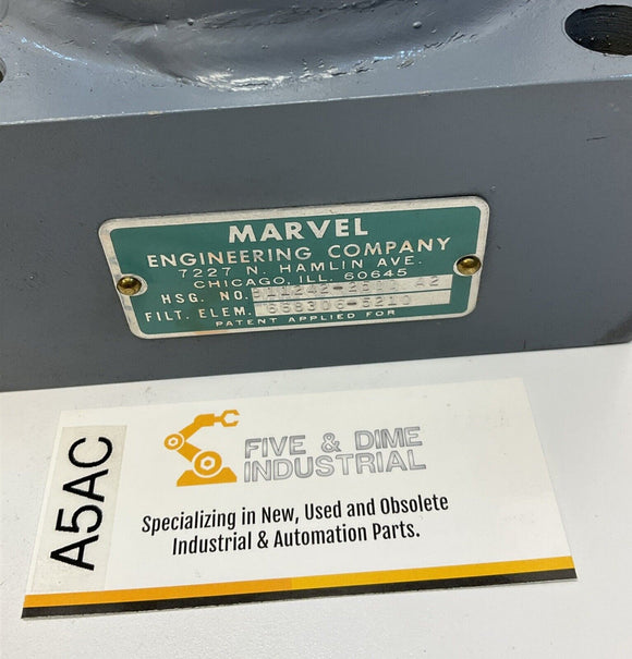 Marvel 811242 R2 Series 2500 PSI Hydraulic Filter Assembly SAE 1-7/8"-12 Thread