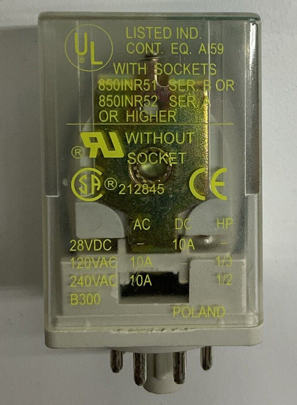 Square D 8501KP12V36 General Purpose Relay DPDT 12V