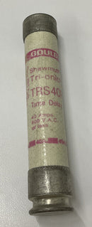 Gould Shawmut TRS40R Tri-onic Lot Of (2) Time Delay Fuses 40A-2