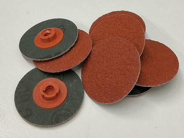 3M / 7010532795 1-1/2" Box of 50  60+ Grit Roloc Fiber Disc - 0