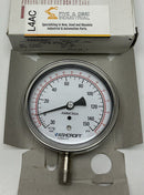 Ashcroft  35-1009-SW-02L Ammonia Gauge 3-1/2", 30 in.Hg-150 Psi, SS 1/4" NPT-1