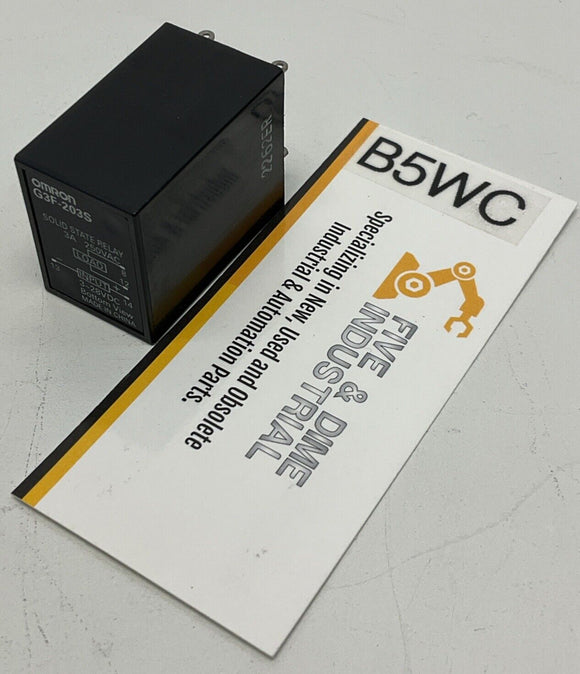 Omron G3F-203S Solid State Relay Input: 3-28VDC, Output 250VAC, 3-Amps