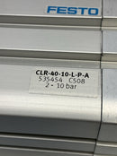 Festo CLR-40-10-L-P-A Left Linear Swivel Clamp Cylinder 40mm X 10mm 535454-4