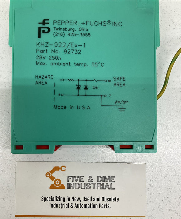 Pepperl Fuchs 92732 Safety Relay KHZ-922/Ex-1