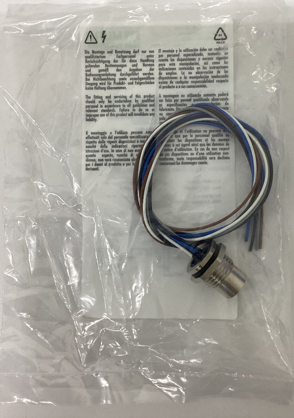 Murr 7000-13565-972-0050 M12, 5-Pole Female Receptacle 0.5 meter