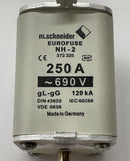 M.Schneider 372-325 Eurofuse NH-2 gL-gG Fuse 250 Amp 690 VAC 372325-2
