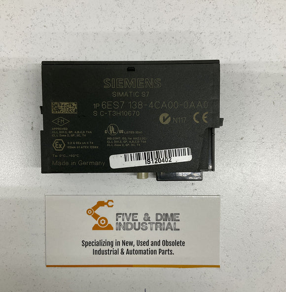 Siemens 6ES7 138-4CA00-0AA0 Power Module