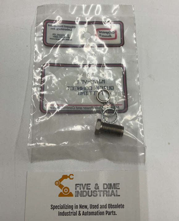 Clippard MJQC-VFT Quick Connect Fitting 10-32 Port 3/8 24 Thread