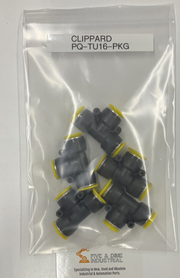 Clippard PQ-TU16-PKG Push-Quick Female Connector Lot of (5)