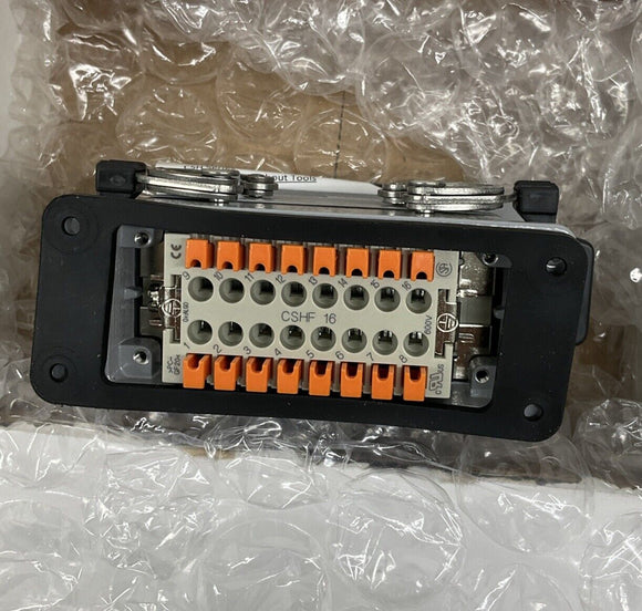 Mencom TQDS-16IOA34 16-Pole Rectangular Connector Kit 3/4, Double Latch