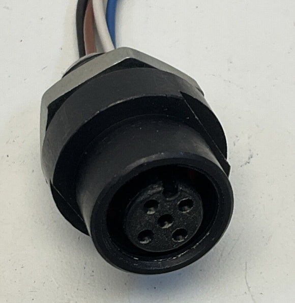 Allen Bradley 888D-F4AC2-0M3 Ser B. 4-Pin Micro Female 1/4"-18NPT Receptacle