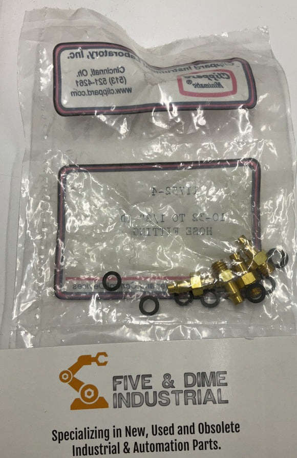 Clippard 11752-4 Quick Connect Fitting 10-32 Port 1/8" ID Hose Fitting