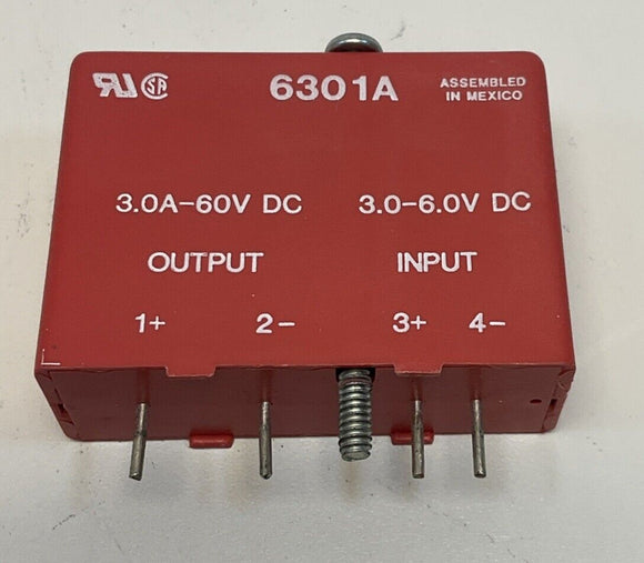Crydom 6301A Relay DC Output 3.0-6.0VDC Input 3.0A-60VDC Output