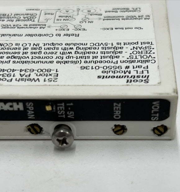 Scott Instruments / Bacharach LFL Module 9550-0136