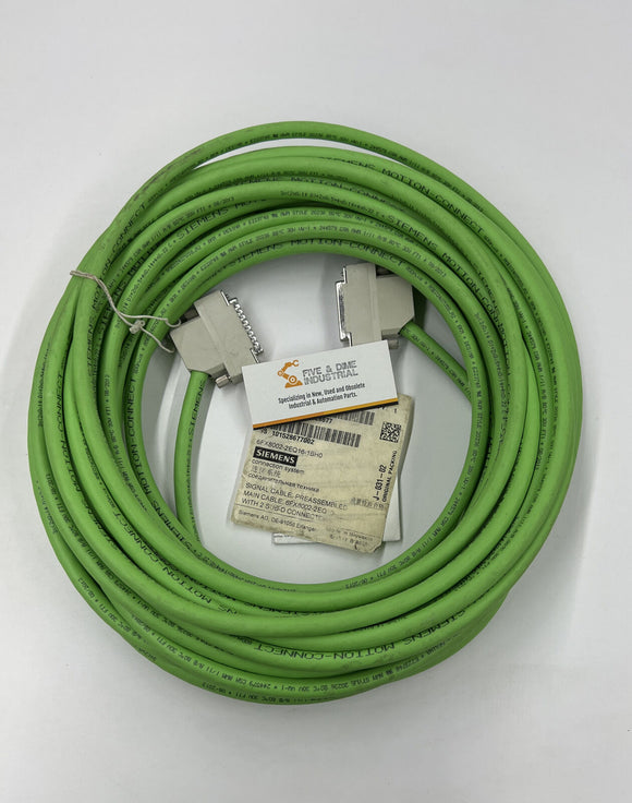 Siemens 6FX8002-2EQ16-1BH0 17 Meter Signal Cable w Sub D Connectors