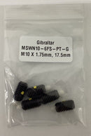 Gibraltar MSWN10-6FS-PT-G  5-Pack Threaded Spring Plunger M10x1.75, 17.5mm-1