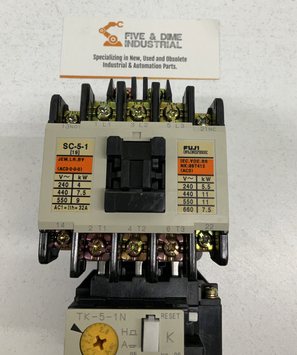 Fuji Electric SW-5-1/2E Magnetic Switch 100-110V 1.7-2.6A