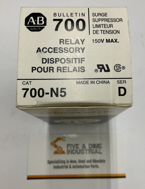 Allen Bradley 700-N5 Ser. D Surge Suppressor 150 VAC