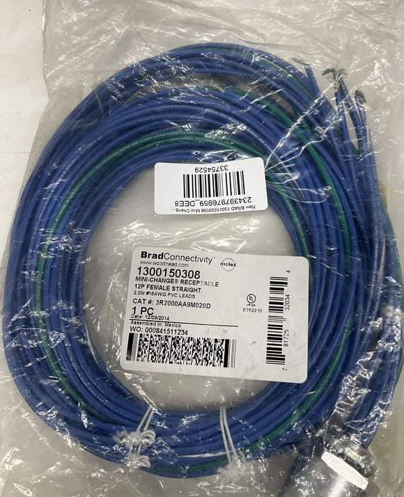 Brad 13001503098 12-Pole Female Mini Change Receptacle 3R2000AA9M020D
