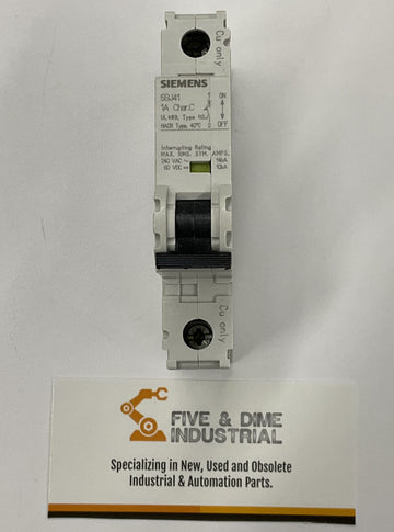 Siemens 5SJ4101-7HG40 HSJ Circuit Breaker 1 Amp Din Mount