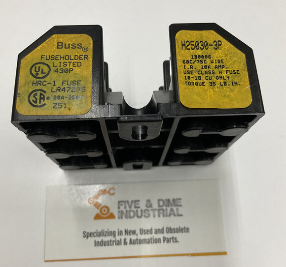 Cooper Bussmann H25030-3P  3 Pole Fuse Holder 250V 30A