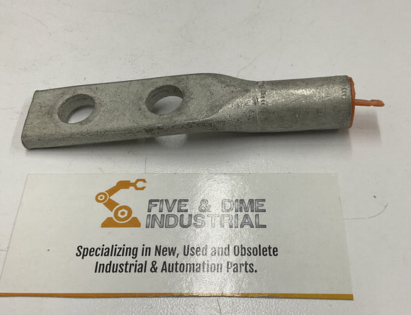 Burndy YA25A5 / 725658 Aluminum 2-Hole Lug I/O AWG 3/8" Stud