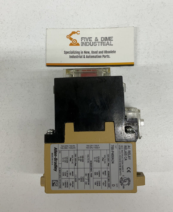 Allen Bradley 700-P400A24  AC Contactor Relay Ser B
