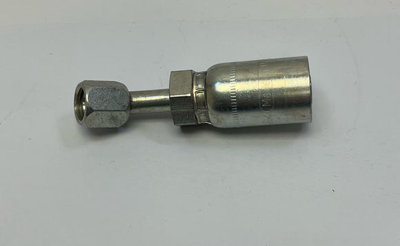 Kurt Hydraulics FJX45-08-06 1/2'' Hose ID Crimp x 3/8'' JIC Female 37°