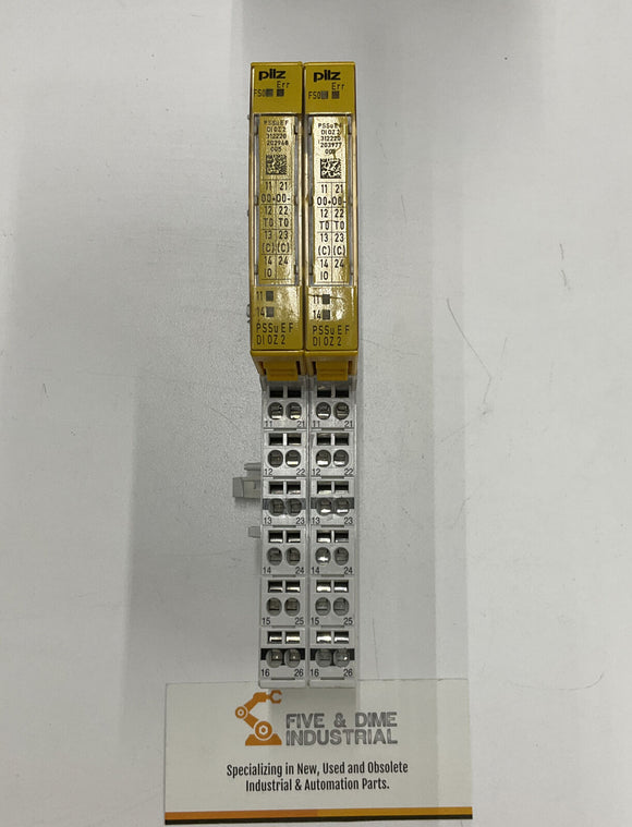 Pilz 312220 PSSu E F DI OZ 2 Digital I/O Module W/ Base Unit