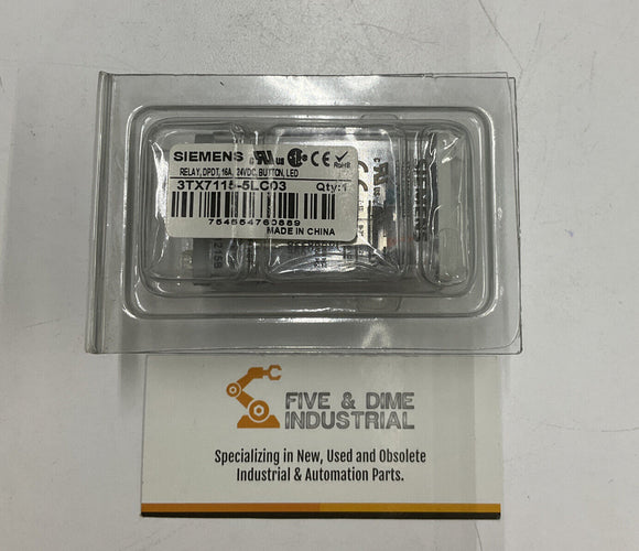 Siemens 3TX7115-5CL03 Plug In Relay 16A 24 VDC Led
