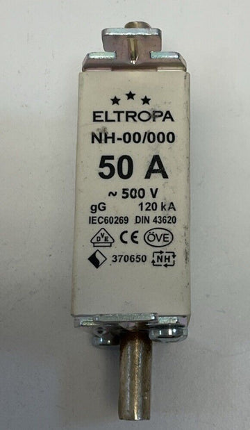 Eltropa 370650 NH-00/000 Fuse 50A 500V