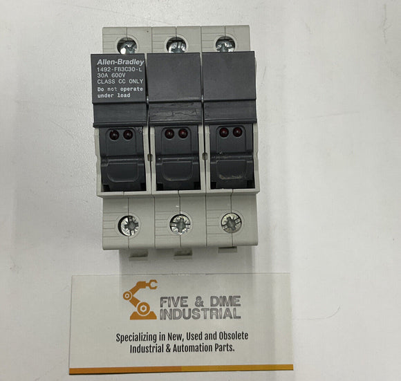 Allen Bradley 1492-FB3C-30-L 3-Pole Class CC Fuse Holder