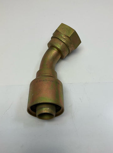 Kurt Hydraulics  FJX45-20-24-W 1-1/4'' Hose ID Crimp x 1/2'' JIC Female 45° - 0