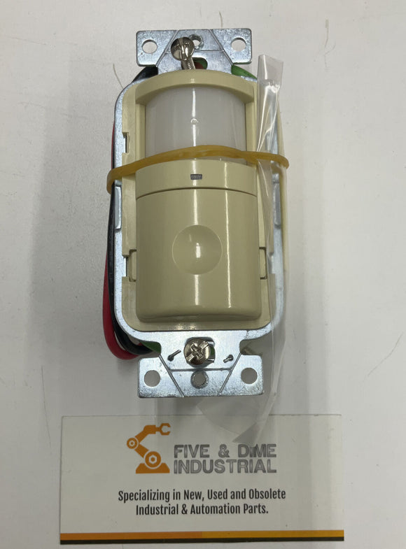 Hubbell WS1000I Occupancy Sensor PIR 1200 Sq Ft. Ivory w/ Cover