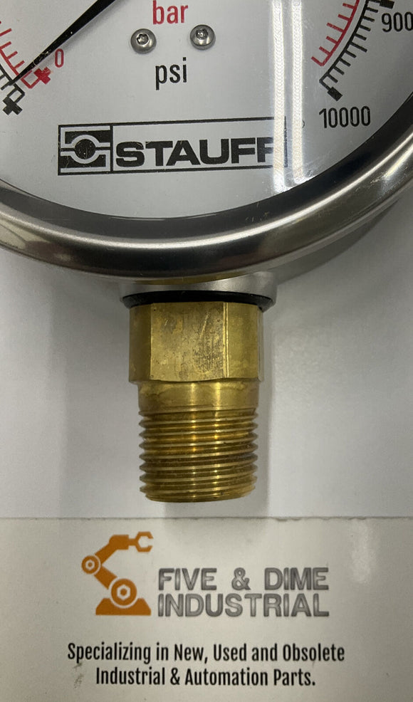 Stauff STNA50713 SPG-100-10000-5-S-N08 Fluid Pressure Gauge 10000 Psi